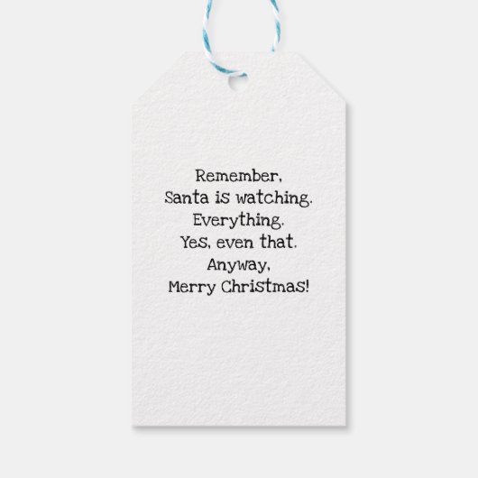 Gepersonaliseerd Kerstmis Astronaut Sinterklaas Cadeaulabel (Achterkant)