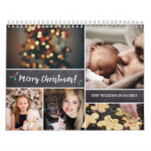 Gepersonaliseerd, Kerstmis, fotocollage Kalender (Hoes)
