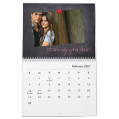 Gepersonaliseerd, Kerstmis, fotocollage Kalender (Feb 2027)