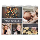 Gepersonaliseerd, Kerstmis, fotocollage Kalender (Hoes)