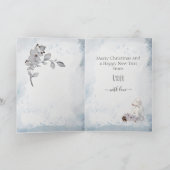 Gepersonaliseerd Kerstmis van Bedlington Terrier Feestdagen Kaart (Binnen)