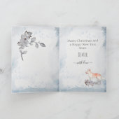 Gepersonaliseerd Kerstmis van Canaan Dog Feestdagen Kaart (Binnen)