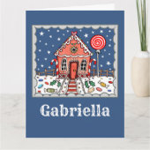 Gepersonaliseerd kerstontbijt kaart (Voorkant)