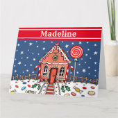 Gepersonaliseerd kerstontbijt kaart (Voorkant)