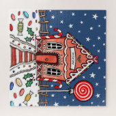 Gepersonaliseerd kerstontbijt legpuzzel (Horizontaal)