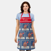 Gepersonaliseerd kerstontbijt schort (Gedragen)
