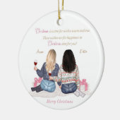 Gepersonaliseerd kerstornament voor mijn beste vri keramisch ornament (Links)