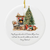 Gepersonaliseerd kerstornament voor mijn beste vri keramisch ornament (Achterkant)