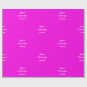 Gepersonaliseerd kerstpapier cadeaupapier (Vlak)