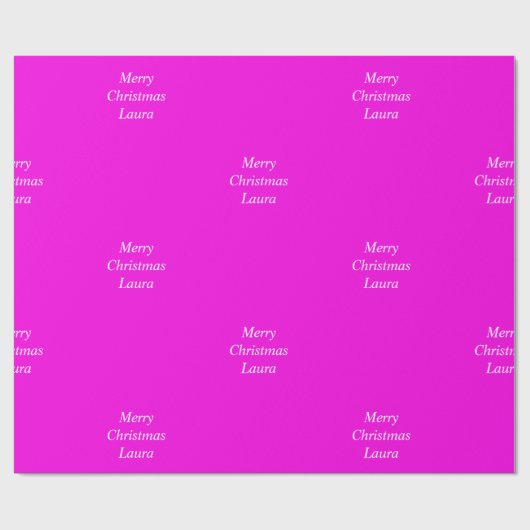 Gepersonaliseerd kerstpapier cadeaupapier (Vlak)