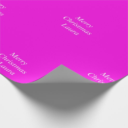 Gepersonaliseerd kerstpapier cadeaupapier (Hoek)