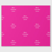 Gepersonaliseerd kerstpapier cadeaupapier (Vlak)