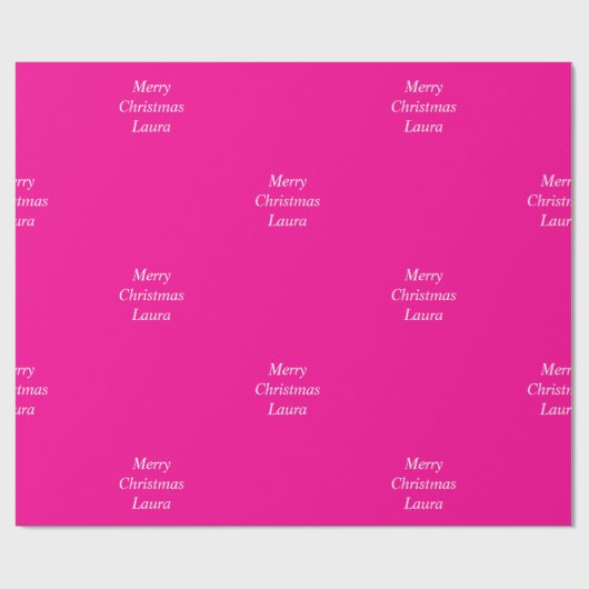 Gepersonaliseerd kerstpapier cadeaupapier (Vlak)