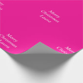 Gepersonaliseerd kerstpapier cadeaupapier (Hoek)