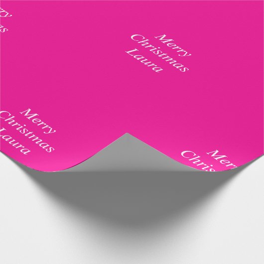 Gepersonaliseerd kerstpapier cadeaupapier (Hoek)