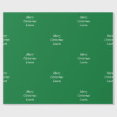 Gepersonaliseerd kerstpapier cadeaupapier (Vlak)