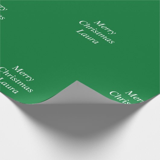 Gepersonaliseerd kerstpapier cadeaupapier (Hoek)