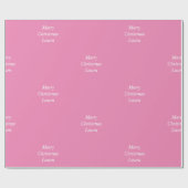 Gepersonaliseerd kerstpapier cadeaupapier (Vlak)