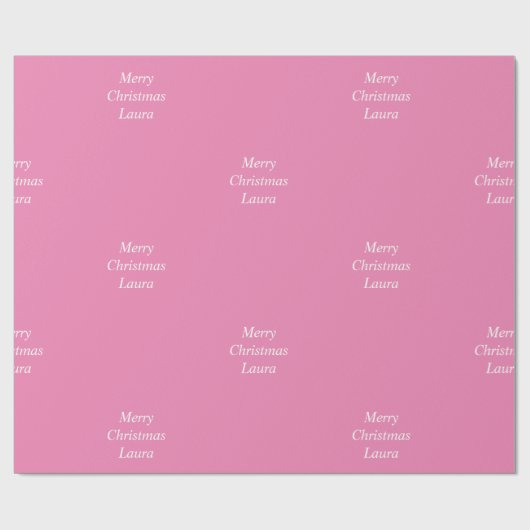 Gepersonaliseerd kerstpapier cadeaupapier (Vlak)