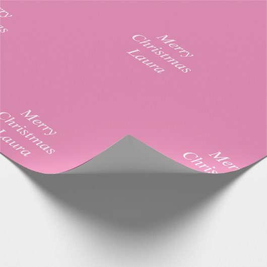 Gepersonaliseerd kerstpapier cadeaupapier (Hoek)