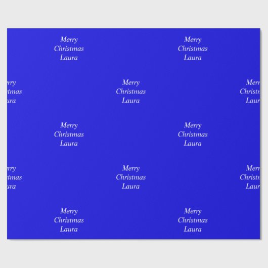 Gepersonaliseerd kerstpapier cadeaupapier (Vlak)