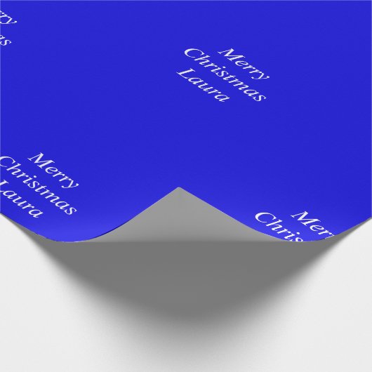 Gepersonaliseerd kerstpapier cadeaupapier (Hoek)