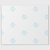 Gepersonaliseerd kerstpapier cadeaupapier (Vlak)