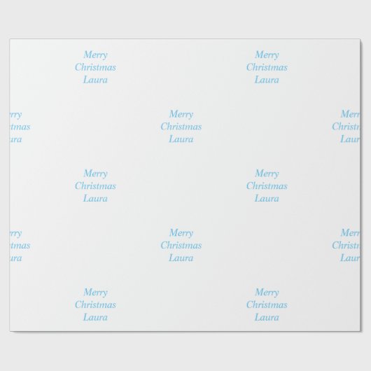 Gepersonaliseerd kerstpapier cadeaupapier (Vlak)