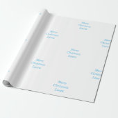 Gepersonaliseerd kerstpapier cadeaupapier (Uitgerold)