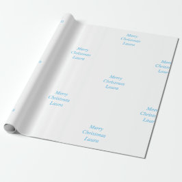 Gepersonaliseerd kerstpapier cadeaupapier