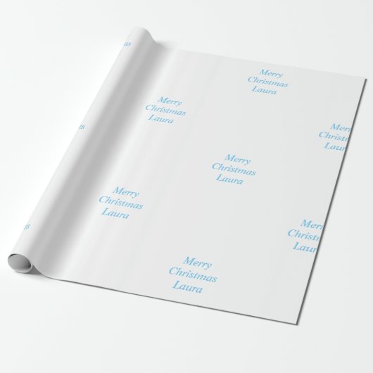 Gepersonaliseerd kerstpapier cadeaupapier (Uitgerold)