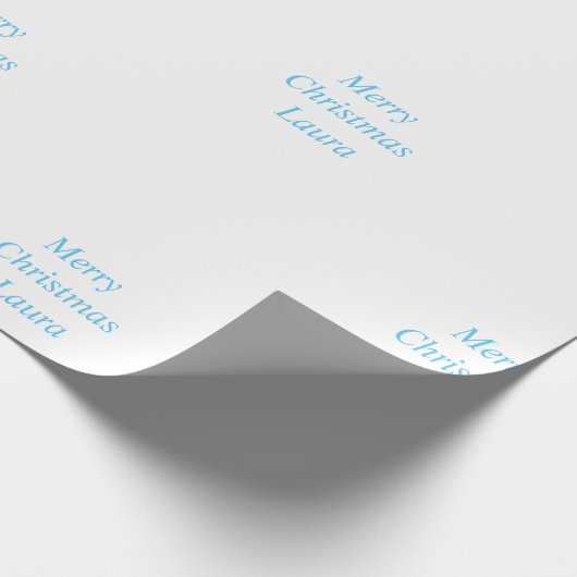 Gepersonaliseerd kerstpapier cadeaupapier (Hoek)