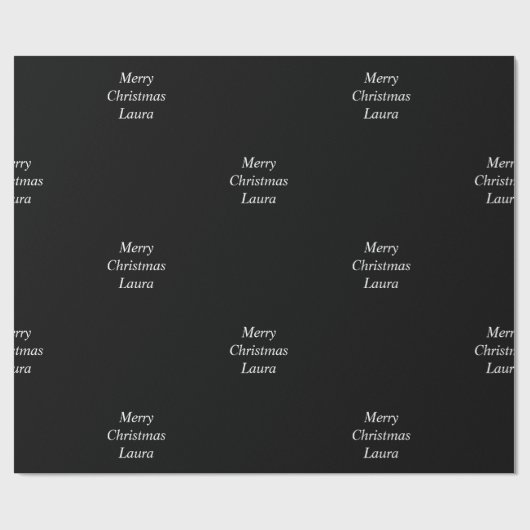 Gepersonaliseerd kerstpapier cadeaupapier (Vlak)