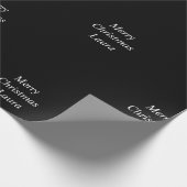 Gepersonaliseerd kerstpapier cadeaupapier (Hoek)