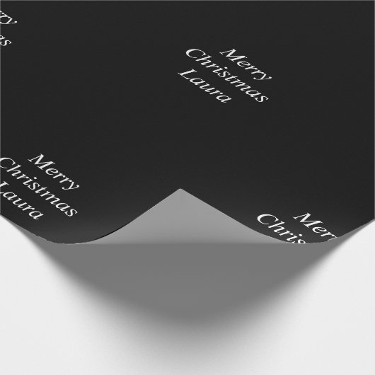 Gepersonaliseerd kerstpapier cadeaupapier (Hoek)