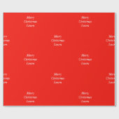 Gepersonaliseerd kerstpapier cadeaupapier (Vlak)