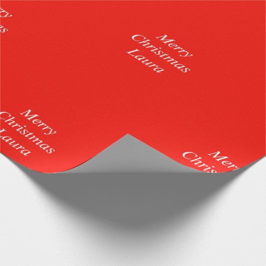 Gepersonaliseerd kerstpapier cadeaupapier (Hoek)