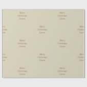 Gepersonaliseerd kerstpapier cadeaupapier (Vlak)