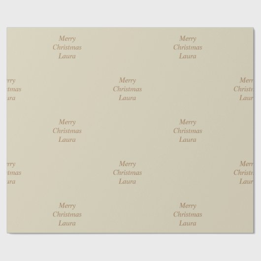 Gepersonaliseerd kerstpapier cadeaupapier (Vlak)