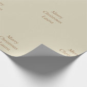 Gepersonaliseerd kerstpapier cadeaupapier (Hoek)