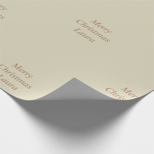 Gepersonaliseerd kerstpapier cadeaupapier (Hoek)