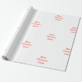 Gepersonaliseerd kerstpapier cadeaupapier (Uitgerold)