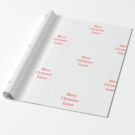 Gepersonaliseerd kerstpapier cadeaupapier (Uitgerold)