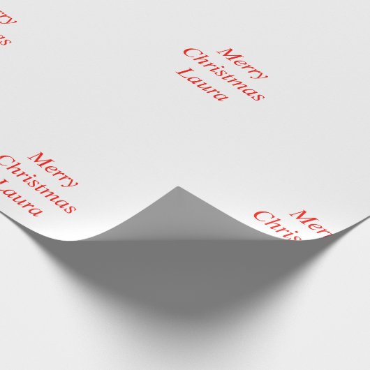 Gepersonaliseerd kerstpapier cadeaupapier (Hoek)