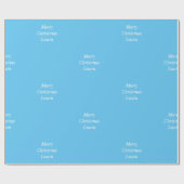 Gepersonaliseerd kerstpapier cadeaupapier (Vlak)