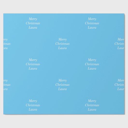 Gepersonaliseerd kerstpapier cadeaupapier (Vlak)