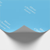 Gepersonaliseerd kerstpapier cadeaupapier (Hoek)