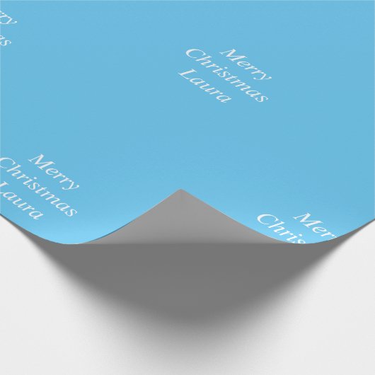 Gepersonaliseerd kerstpapier cadeaupapier (Hoek)