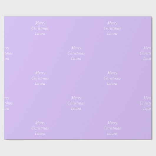 Gepersonaliseerd kerstpapier cadeaupapier (Vlak)