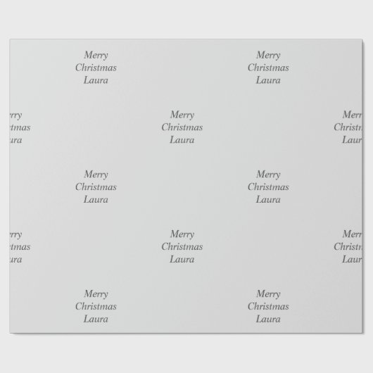 Gepersonaliseerd kerstpapier cadeaupapier (Vlak)